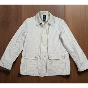 Vintage Gap Women's Small Chore Jacket Flannel Lined Barn Coat Corduroy Collar